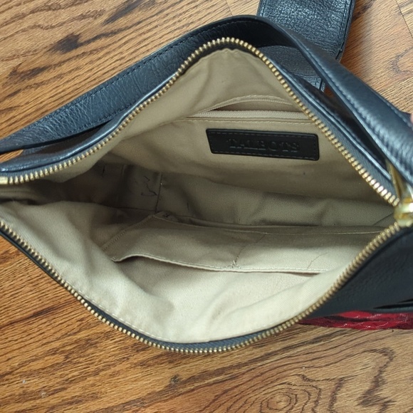 TALBOTS Quilted Greenwich Tartan Plaid & Leather Hobo Bag - Picture 5 of 10